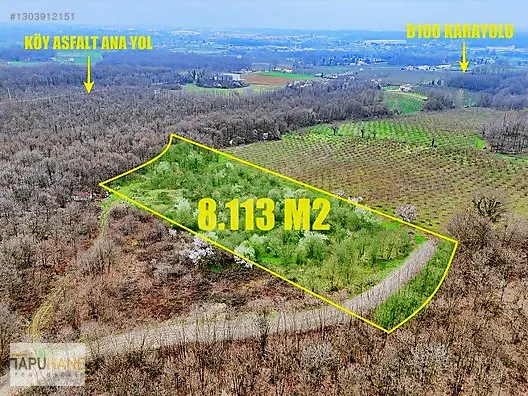 TAPUHANE'DEN ŞEYHLER KÖYÜNDE 8.113M2 ARSA
